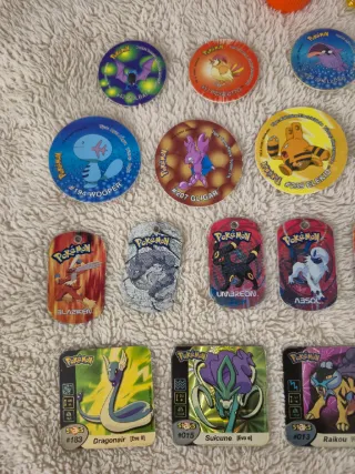 Lote Ediciones especiales Tazos Pokémon vintage