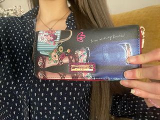 Cartera doble cremallera diseño