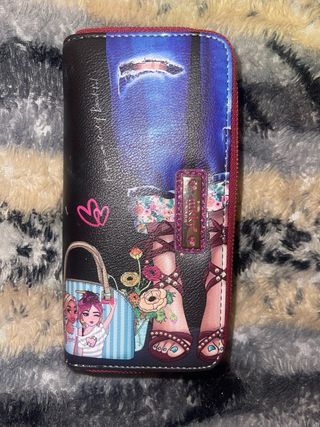 Cartera doble cremallera diseño