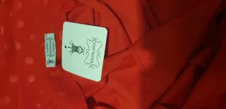 Vestido Flamenca Rojo Lunares Flocados