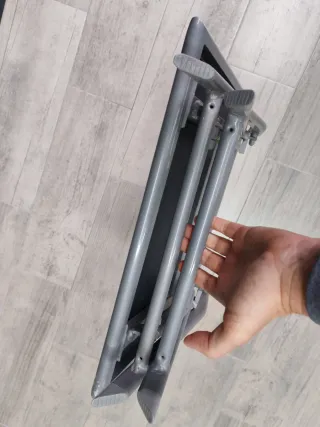 Mesa de jardín cristal y metal