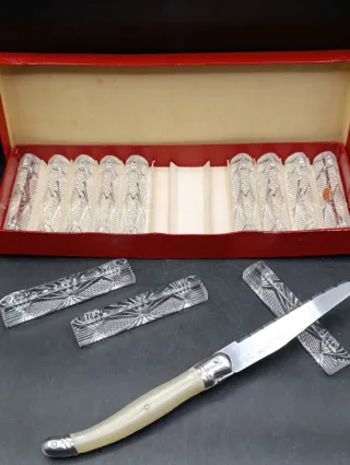 Set 12 Reposacubiertos Cristal Tallado