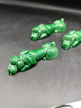 Set de Reposacubiertos de cerámica verde