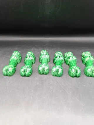 Set de Reposacubiertos de cerámica verde