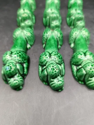 Set de Reposacubiertos de cerámica verde