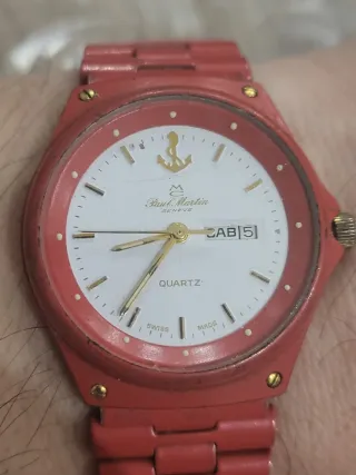 Orologio Paul Martin Geneve Rosso