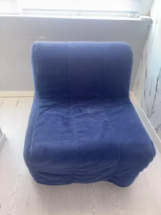Sillón Cama Azul