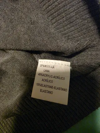 Jersey Fred Perry V-Neck Gris oscuro