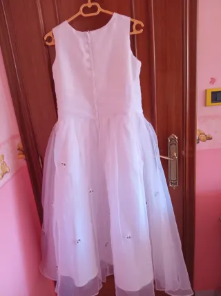 Vestido de comunión niña blanco con etiqueta