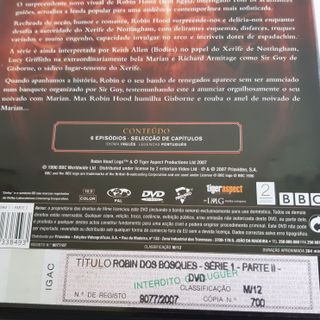 DVD Duplo Robin dos Bosques - Série 1 Parte II