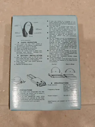 Auriculares radio AM/FM nuevos