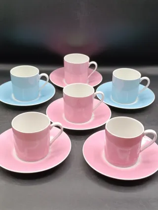 Juego café express porcelana Limoges