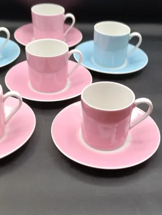 Juego café express porcelana Limoges