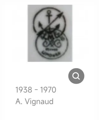 Juego café express porcelana Limoges