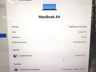 portatil apple apple macbook air m4 10-core 4.4 15 (10gpu) (2025) (a3241)