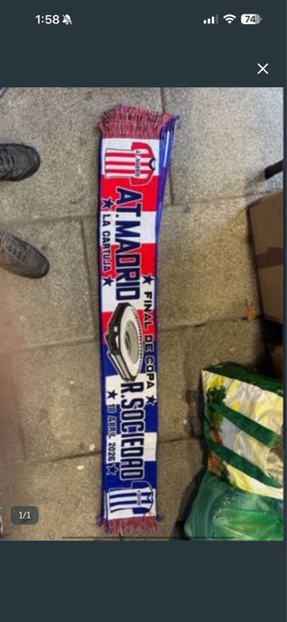 Bufanda Atlético de Madrid Final de Copa