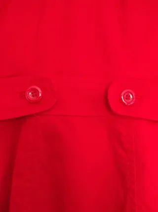 Gabardina H&M Roja Mujer