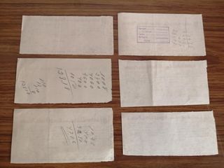 Recibos antiguos Riqueza Rústica y Pecuaria