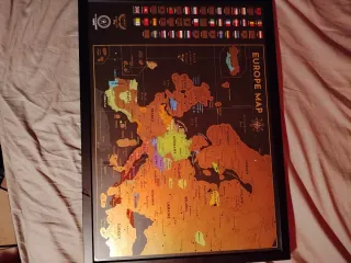 Mapa de Europa para rascar