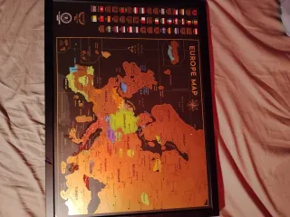 Mapa de Europa para rascar