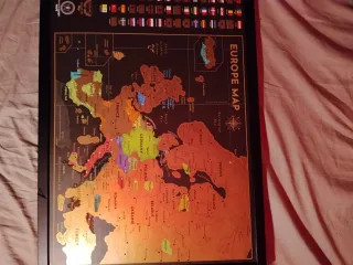Mapa de Europa para rascar
