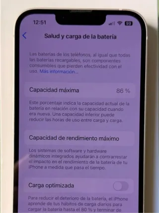 iPhone 13 86% Bateria