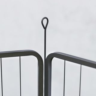 Recinto para Perros de 12 Paneles Modulares de 68X1.5X80 Cm con Puerta de Entrada, Recinto para Cachorros de Acero con 12 Estacas, Negro