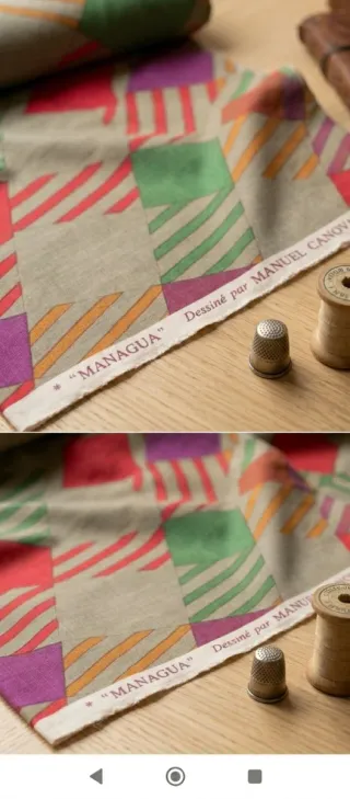 Lujosa Tela Manuel Canovas 1985 "Managua" - 2,40m