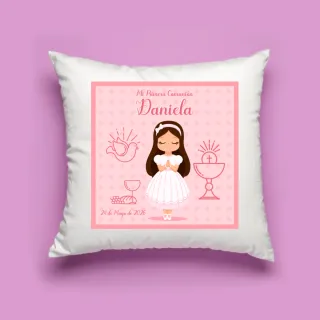 Cojín Personalizado Mi Primera Comunión Niña
