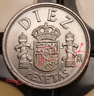 10 Pesetas 1983 Error