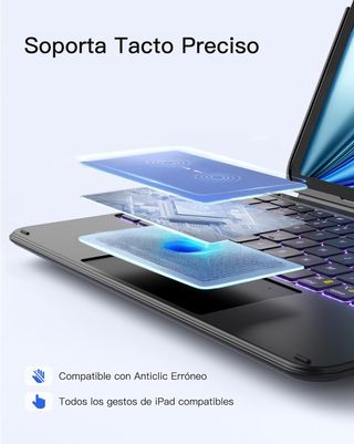 INATECK KB04122‑RGB Teclado iPad 11 10.9 Negro