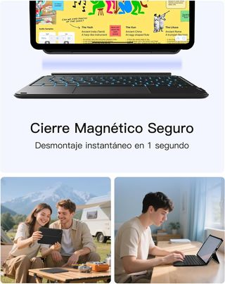 INATECK KB04122‑RGB Teclado iPad 11 10.9 Negro