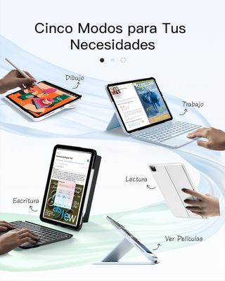 INATECK KB04122‑RGB Teclado iPad 11 10.9 Negro