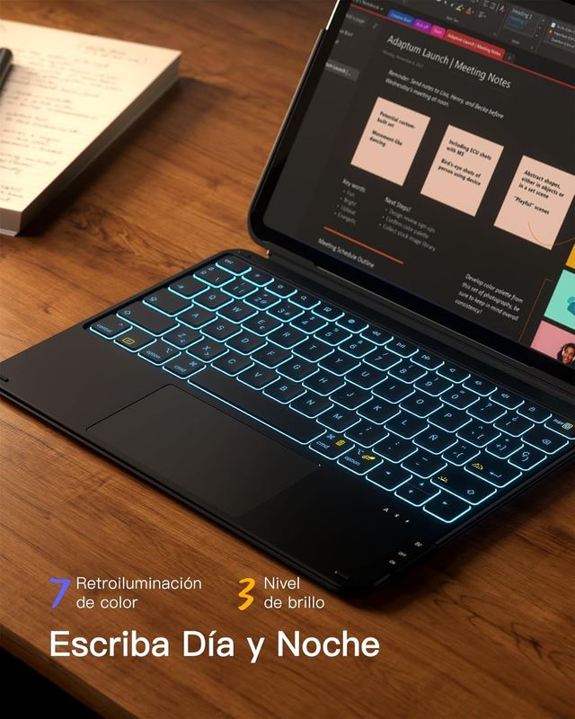 INATECK KB04122‑RGB Teclado iPad 11 10.9 Negro