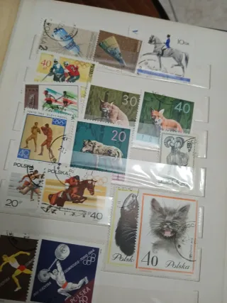 Album di francobolli con varie nazioni