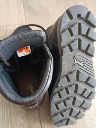 Botas de cuero Puma Marrón/Negro