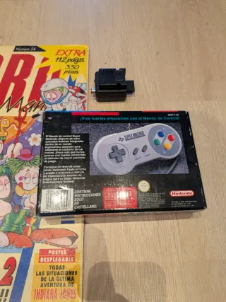 Caja Mando Super Nintendo + Adaptador N64