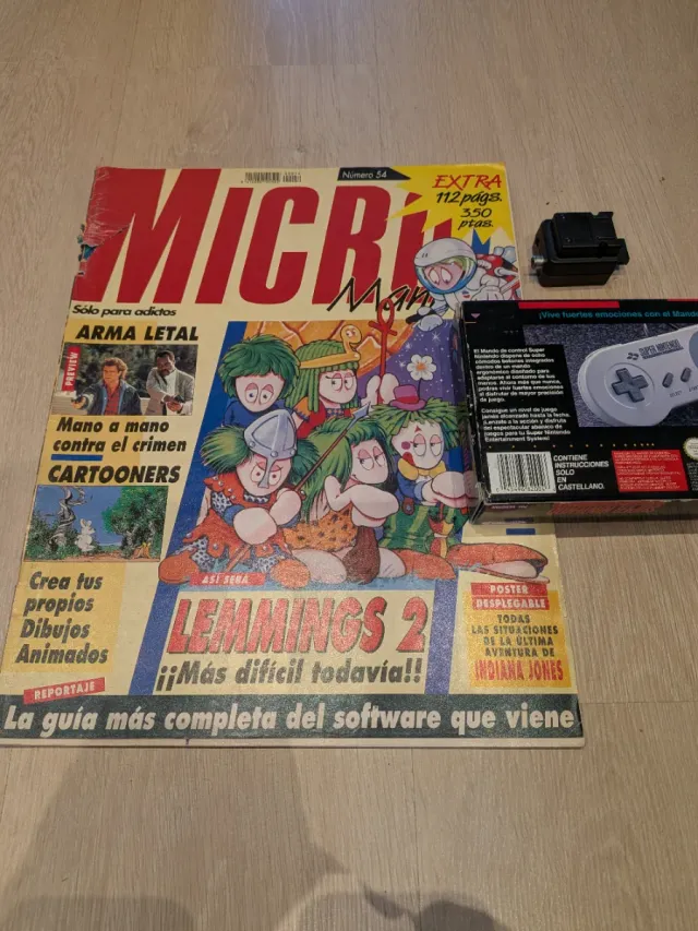 Caja Mando Super Nintendo + Adaptador N64