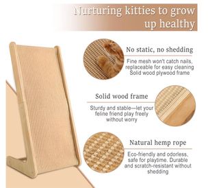 Arranhador para Gatos Sisal e Madeira 69cm