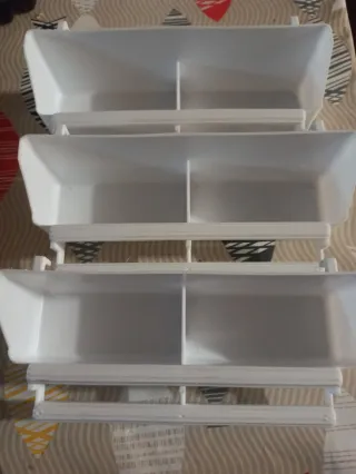 3 Comederos para pájaros y loros Miden 21cm Nuevos