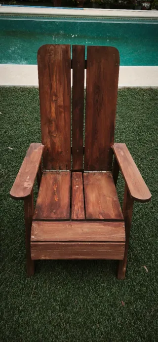 Tumbonas de madera para jardín