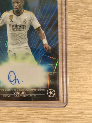 Autógrafo Vinicius Topps Chrome Real Madrid /150