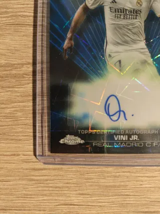 Autógrafo Vinicius Topps Chrome Real Madrid /150