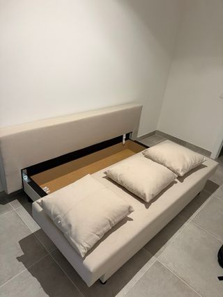 Sofá Cama Beige 3 Plazas