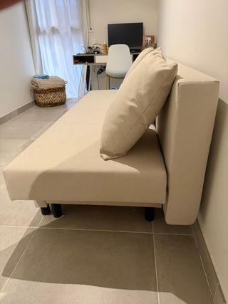 Sofá Cama Beige 3 Plazas
