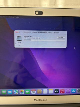 MacBook Air 2017 128GB 8GB RAM Plata