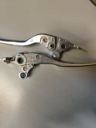 Manetas Embrague y Freno Moto Plata