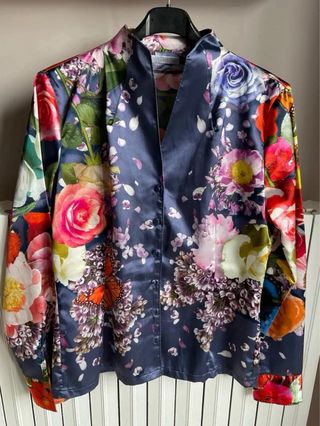 Camicia raso fantasia floreale NARA CAMICIE