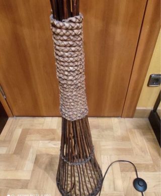 Lámpara de pie Portico bambú y yute