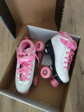 Patines Rookie blancos y rosas